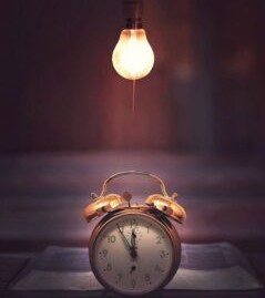 hustle as distraction - busy entrepreneur desk with laptop and coffee