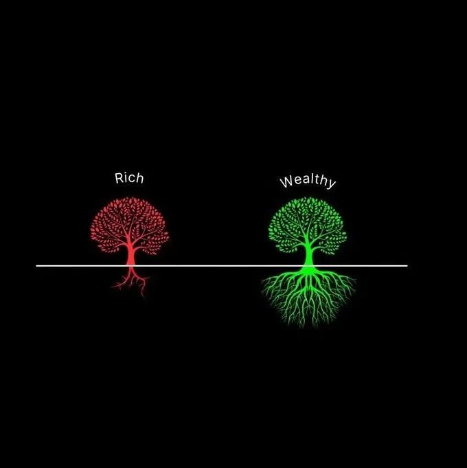 build wealth without burnout word cloud on work-life balance